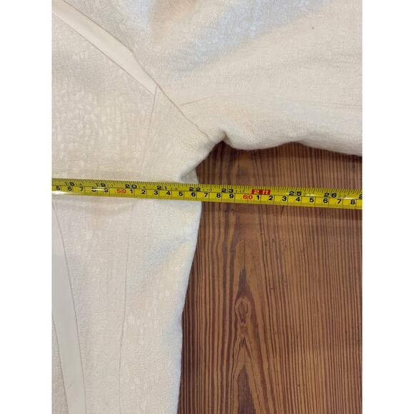 Vintage Lily & Taylor White Wool Button Up Coat 16 Wedding - Picture 7 of 8